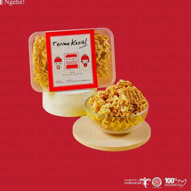 

Produk trendy--Makaroni Ngehe Mie Kriuk Kemasan Toples Reguler