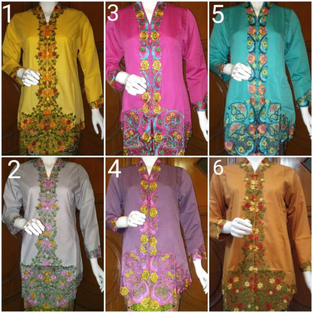 Kebaya encim bordir /kebaya encim lengan panjang