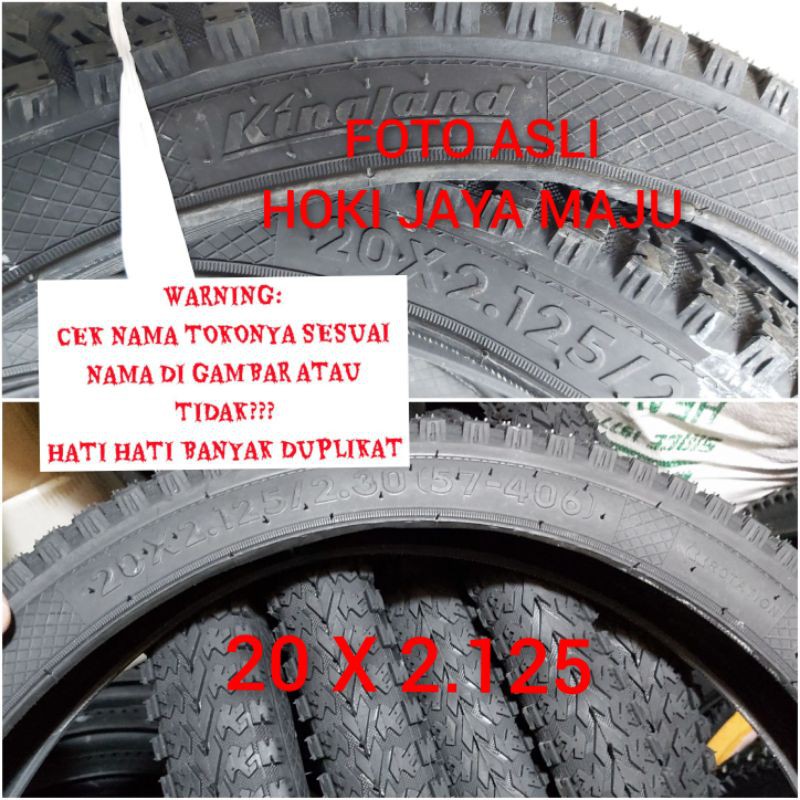 ban luar sepeda bmx 20 x 2125 lebar asli original kingland atlantis