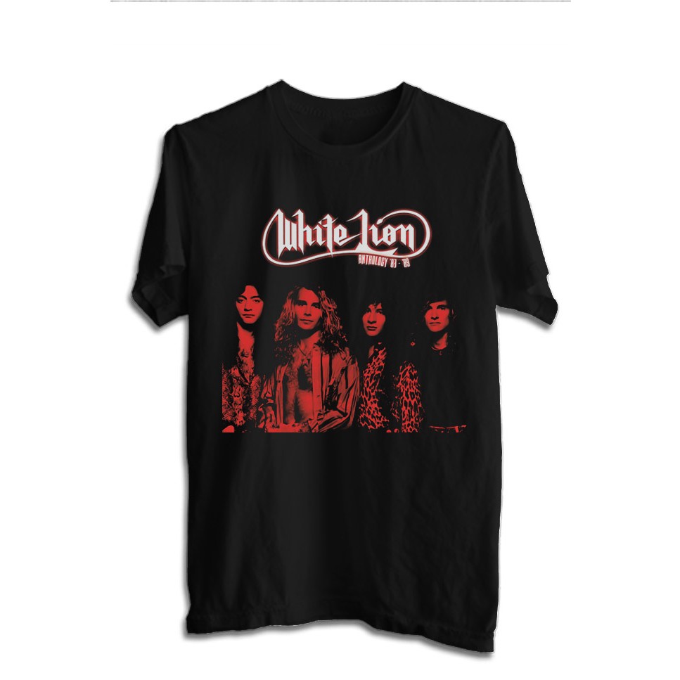KAOS BAND WHITE LION TSHIRT MUSIK ROCK WHITE 07