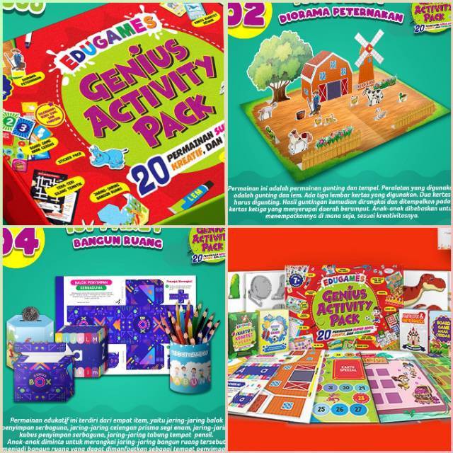 PAKET EDUGAMES GENIUS ACTIVITY PACK (EGAP)