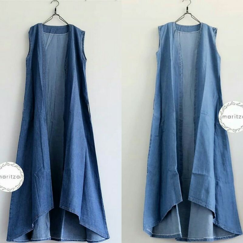 Rompi Jeans Panjang Outer Kekinian