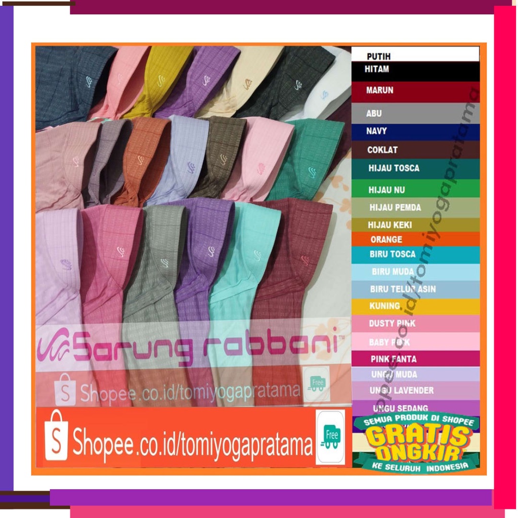 Warna warni army jotol hijau daun botol tiska stabilo lumut / TERLARIS KERUDUNG SEKOLAH RABBANI CLX 