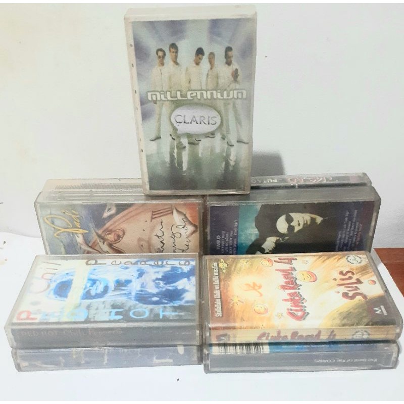 kaset pita bekas untuk dekorasi aesthetic/kaset jadul/kaset bekas kerajinan