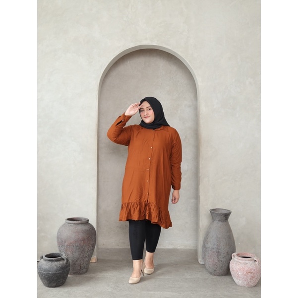 AIRA TUNIK RAYON POLOS | TUNIK RAYON JUMBO | TUNIK BIG SIZE | TUNIK POLOS