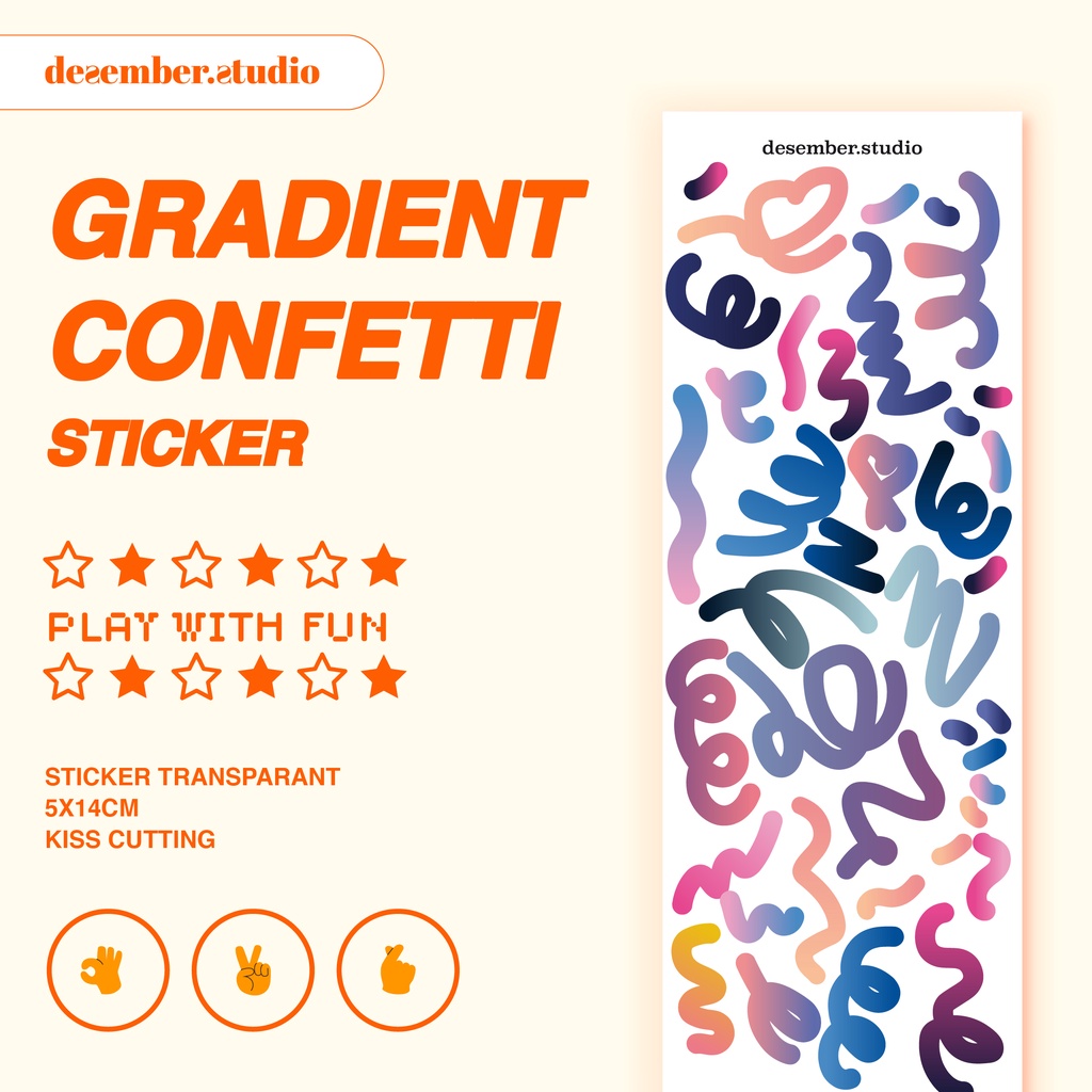 

Gradient Confetti Sticker