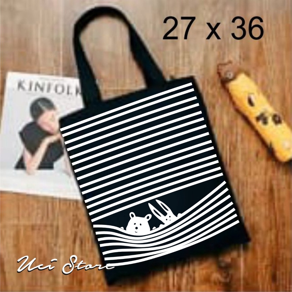 Tas totebag wanita korean 2022 // pakai resleting // tas termurah