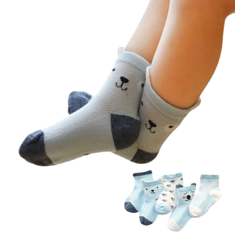 5 Pasang Kaos kaki bayi anak balita karakter bagus bahan berkualitas import bahan lembut