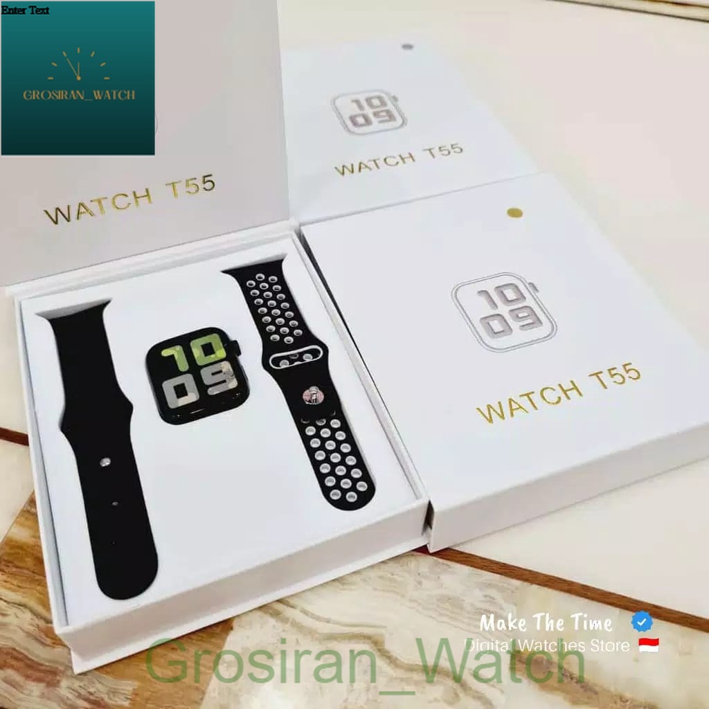 Smartwatch Bluetooth Call Layar Sentuh Jam Olahraga Type T-55 [G_W]