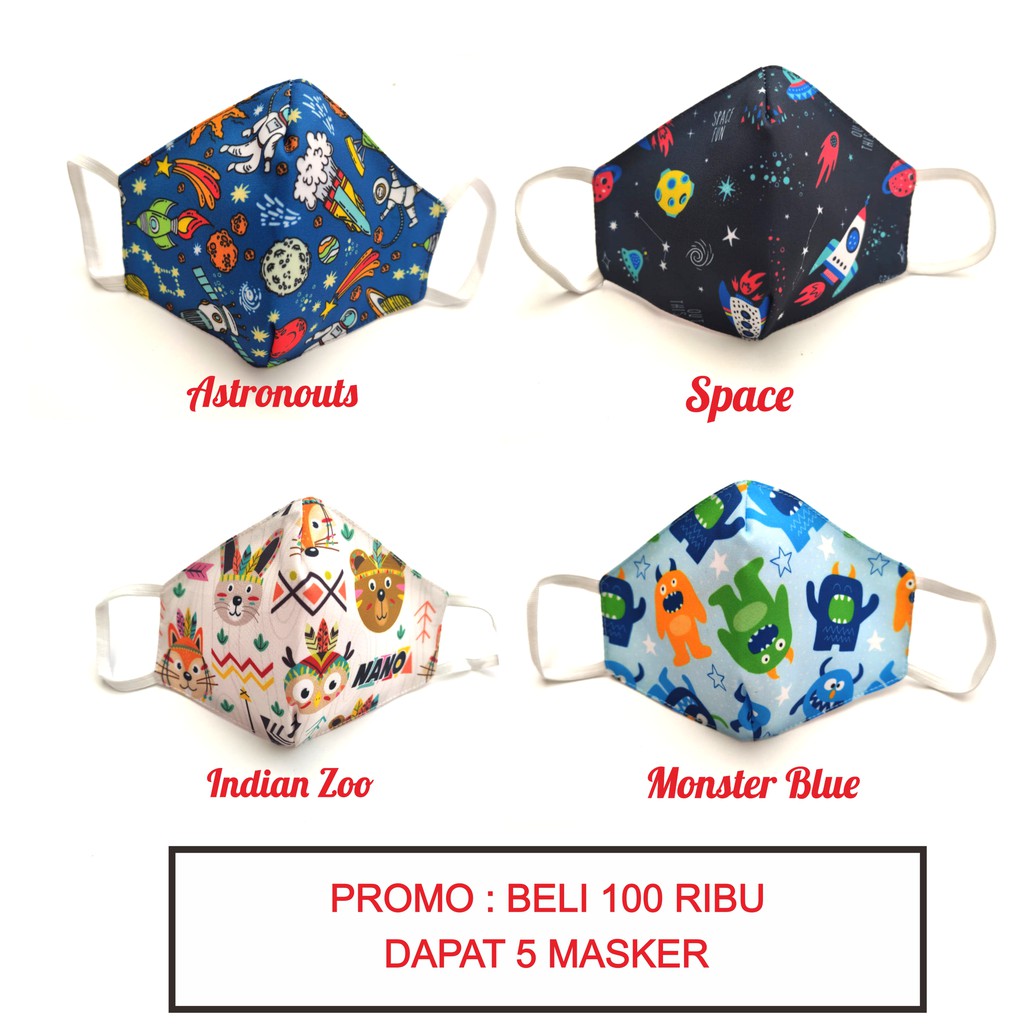 Masker Printing WATERPROOF Custom Nama