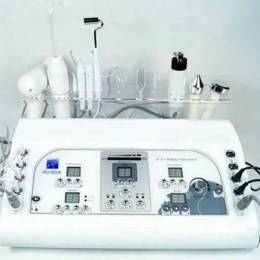 alat facial 8 fungsi 8in1 galvanic hf brush ultrasound oxygen spray dll