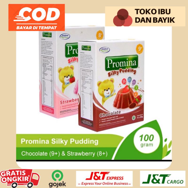 PROMINA SILKY PUDDING SNACK MPASI ANAK - PUDING BAYI CHOCHOLATE,