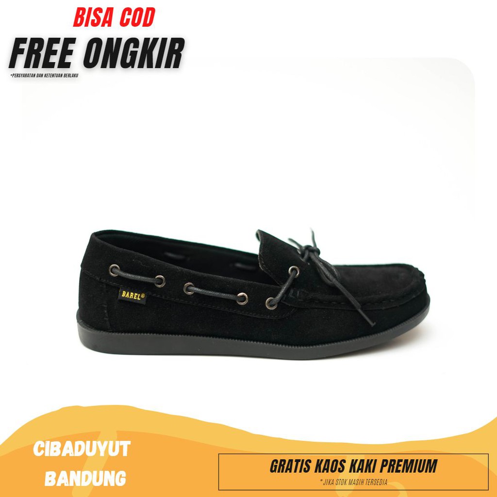 CIBAY X BRL lick hitam sepatu slip on sepatu formal sepatu kasual pria sepatu kerja