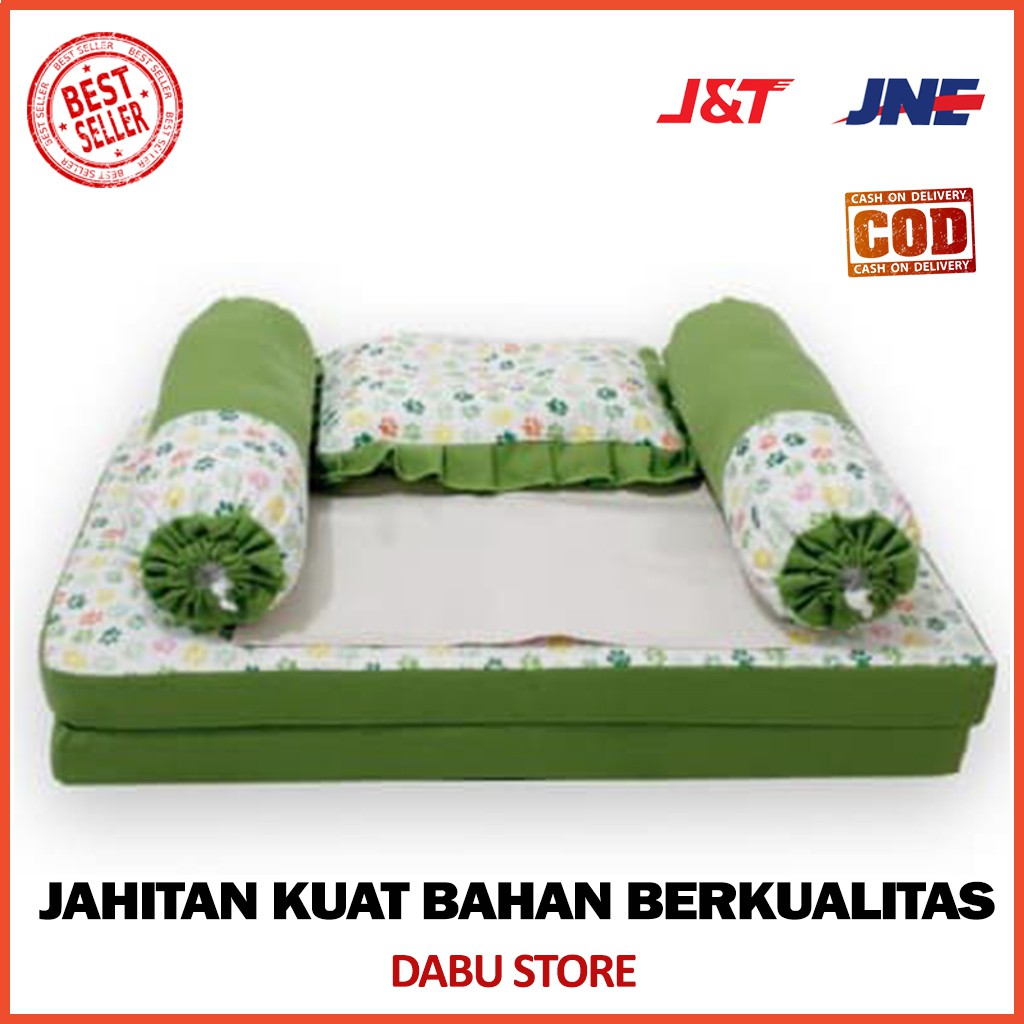 Kasur Bayi Omiland Kasur Lipat Kelambu Kojong Forest Series OBK5219 Merah Muda L5G Perlengkapan Bayi