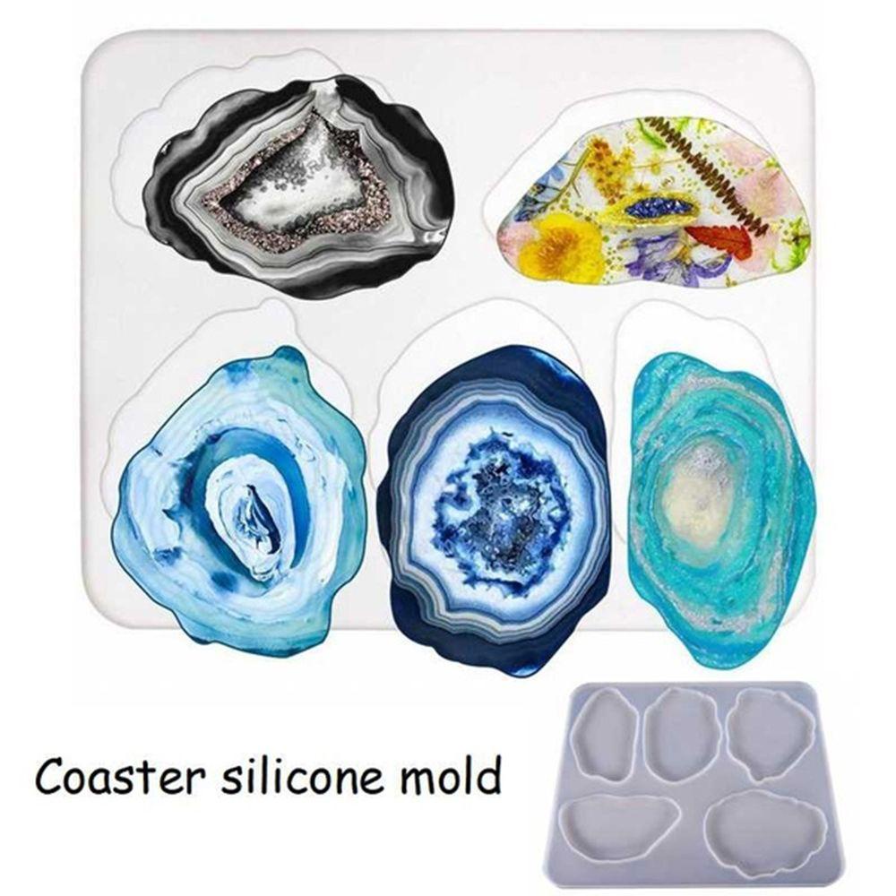 CHOOKYY Chookyy Cetakan Resin Epoxy Handmade UV Agate Jewelry Making Tools Coaster