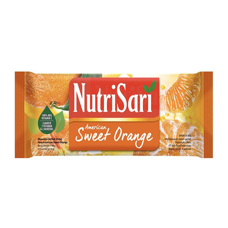

NUTRISARI AMERICAN SWEET ORANGE 140 GRAM