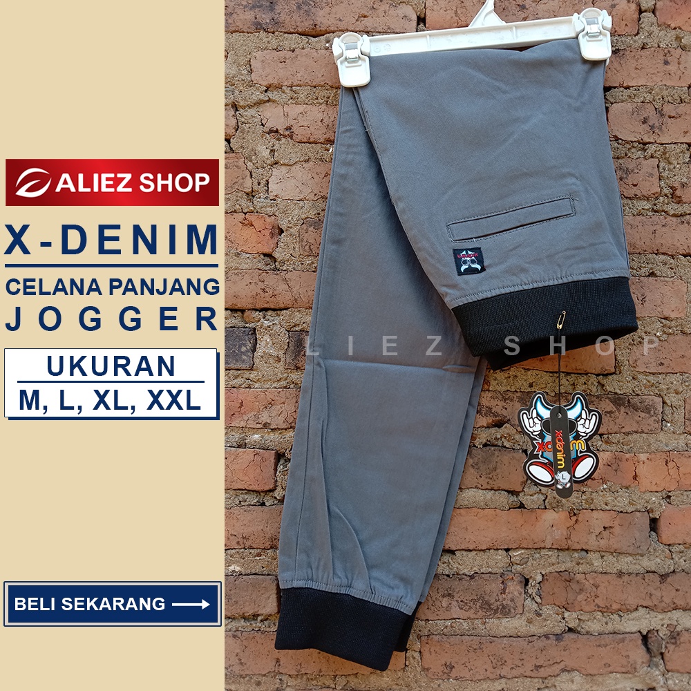  Celana  Jogger Panjang  Kolor  RIP Tali Pria X DENIM Distro  