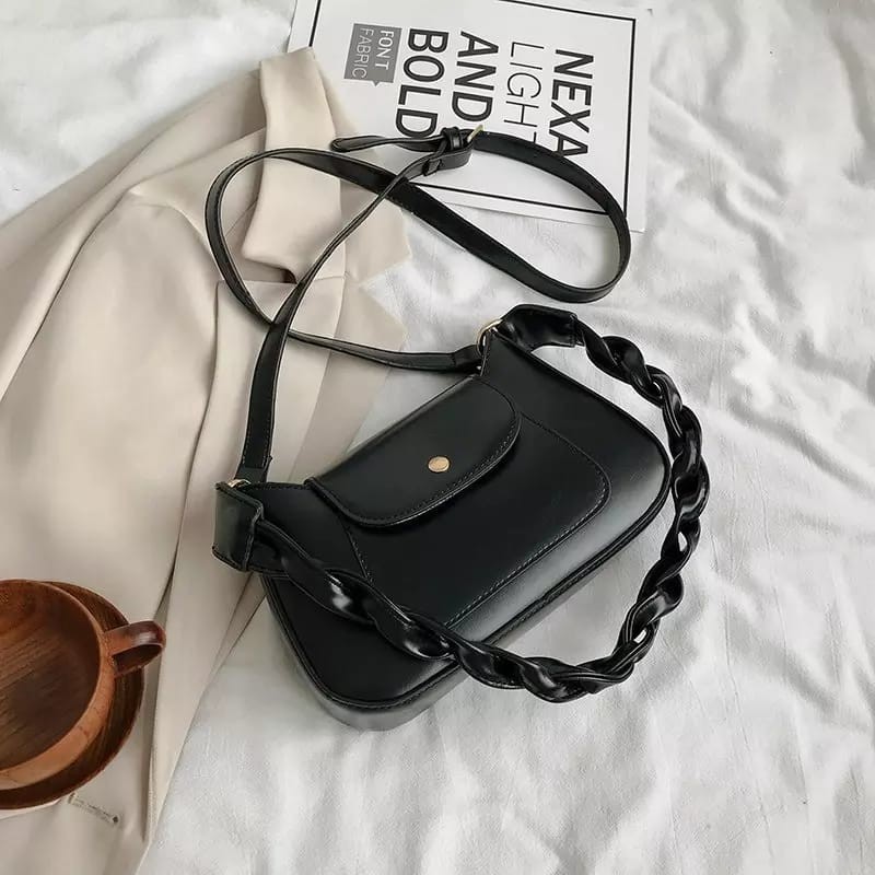 Zalfa Tas Wanita Tali KepangTas Wanita Model Bahu dan Selempang