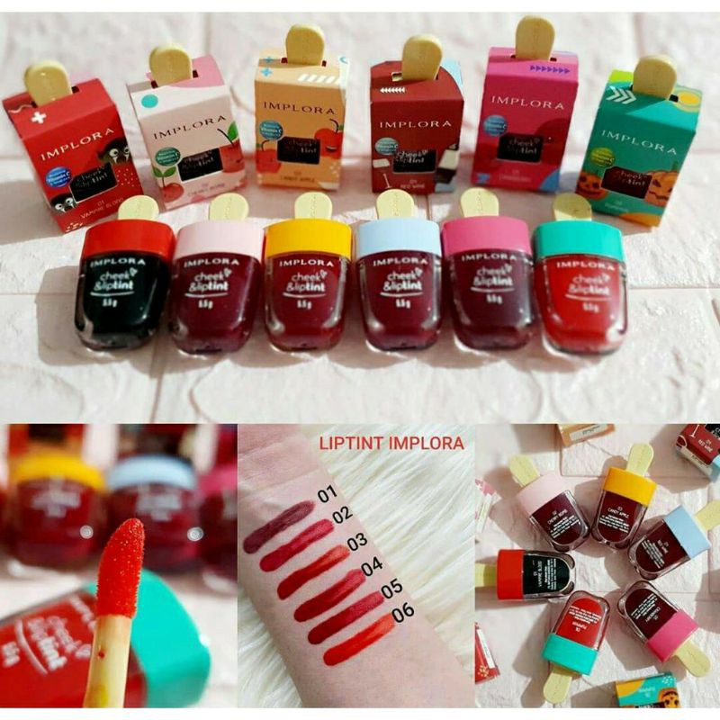 LIPTINT IMPLORA Cheek &amp; Liptint - Lip Tint - Ice Cream 5.5gr