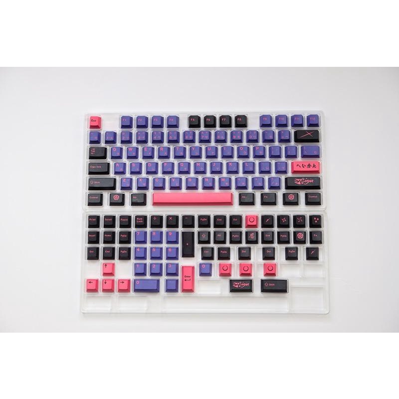 Titan Nation Ninja PBT Dyesub Keycaps 129 Set Cherry Profile