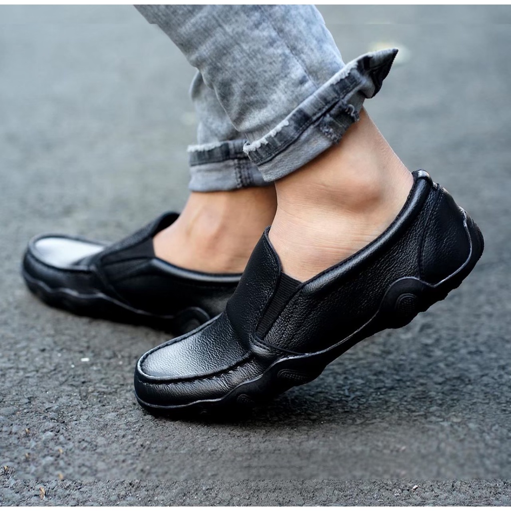 BURAY X SEPATU SLIP ON PRIA LOAFER DEWASA WARKA BARAN KULIT ASLI ORIGINALCASUAL FORMAL SLIP ON PRIA KERJA KANTOR GURU PNS PESTA RESMI NYAMAN || SLIP ON PRIA PANSUS BERKUALITAS 2021