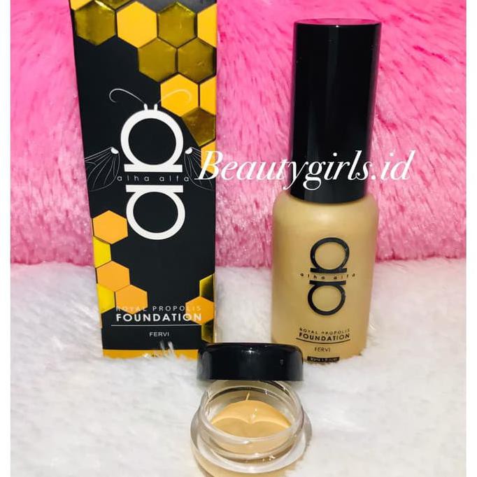 Kualitas Terjamin ALHA ALFA FOUNDATION PROPOLIS SHARE IN JAR BARANG BAGUS