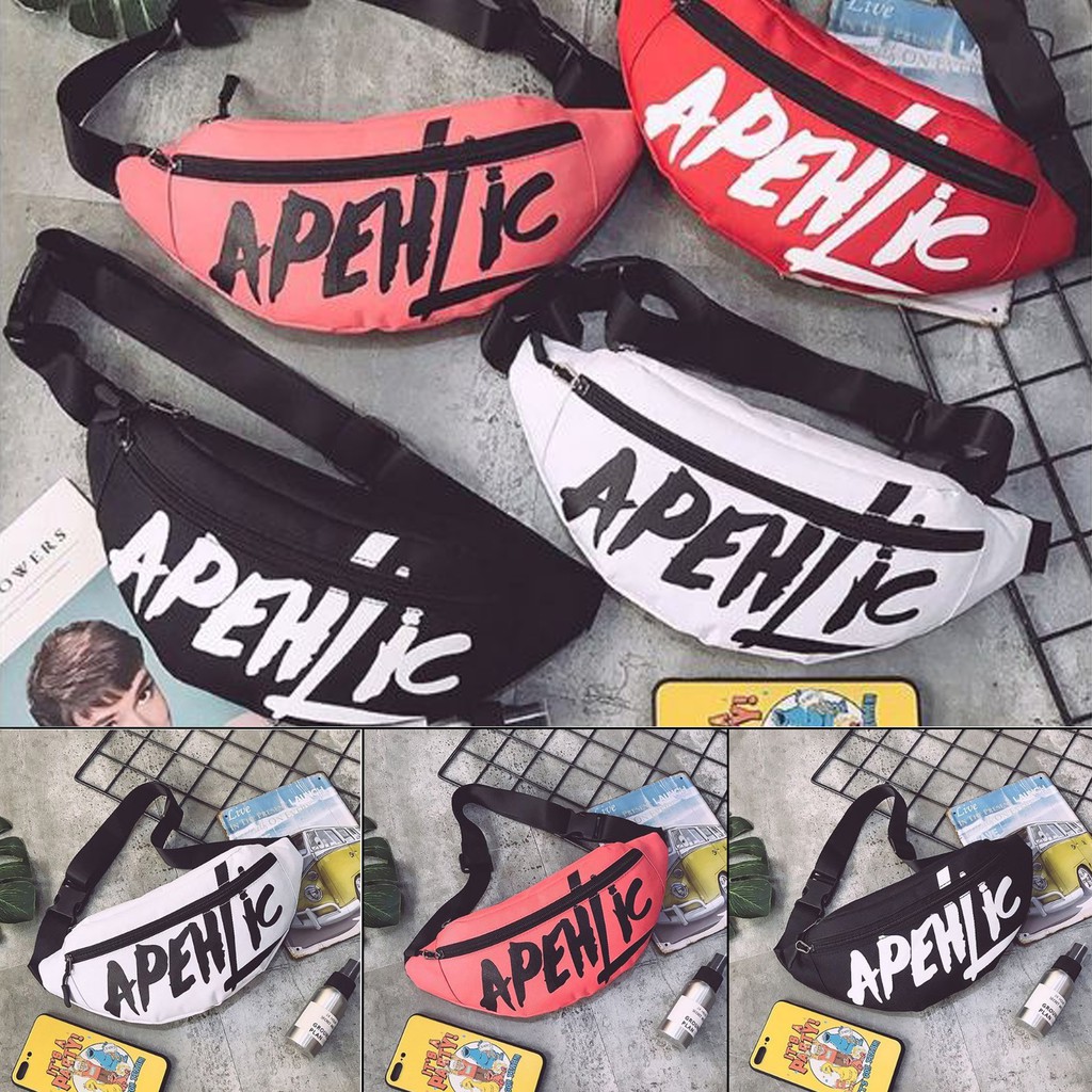 Waistbag WanitaTulisan Apehlic / Tas Selempang Dada Wanita / / Importir Batam