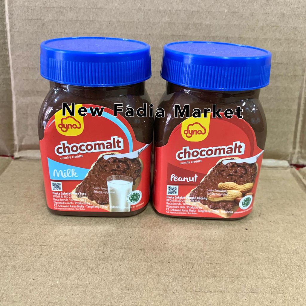 Selai Coklat Dyna Chocomalt 200gr Milk/Peanut