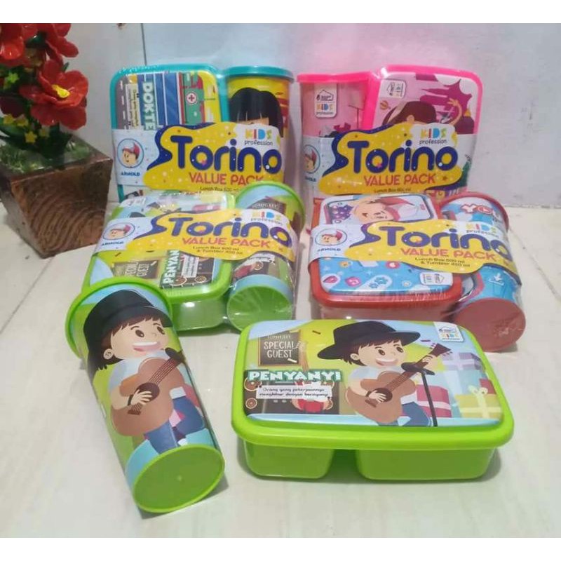 Tempat makan minum set anak Velue set Torino
