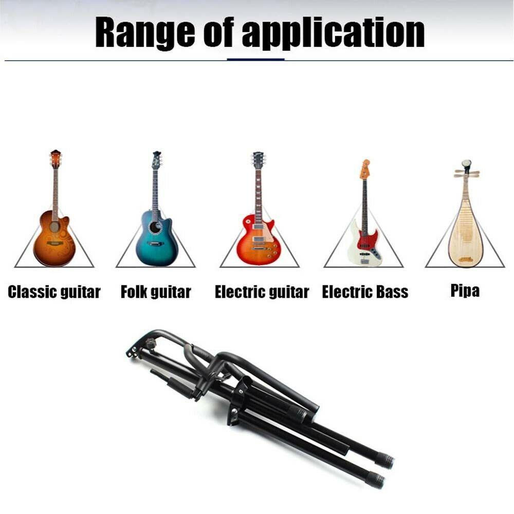 Lanfy Stand Gitar Portable Aksesoris Gitar Holder Telescopic Bass Stand Rak Display Gitar Lipat