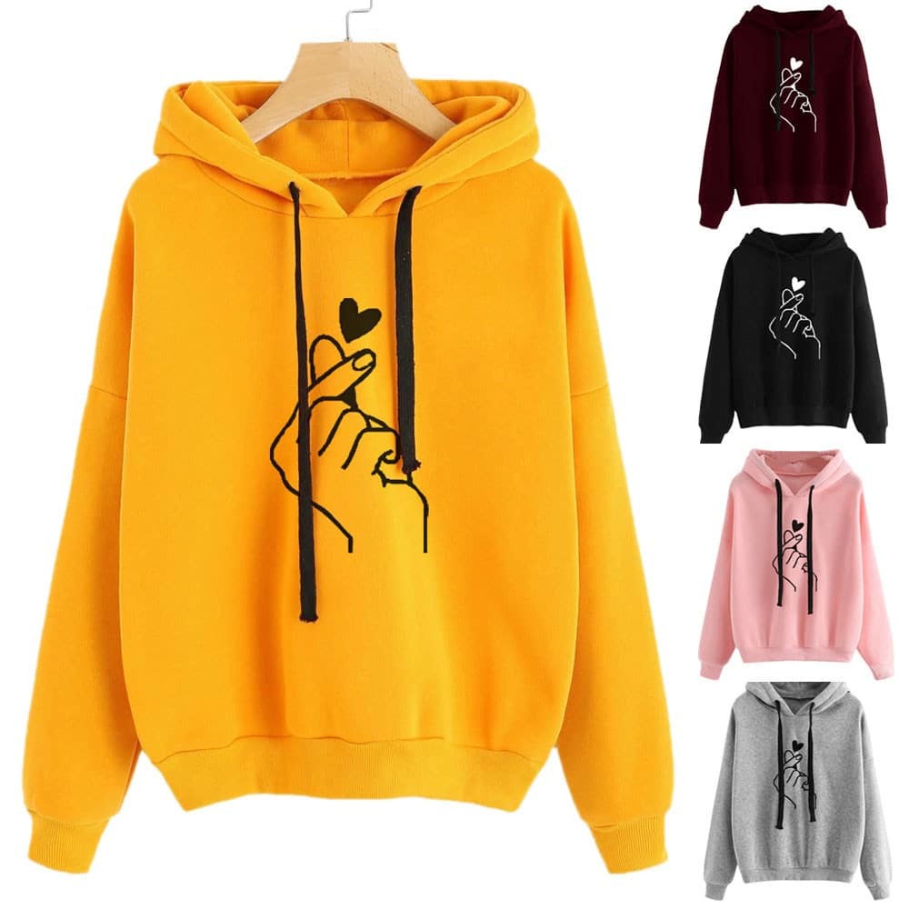 Parisdivarious Sweater Hoodie Jemper Sarangheyo Bahan Fleece Size S - XXL (Pria &amp; Wanita)