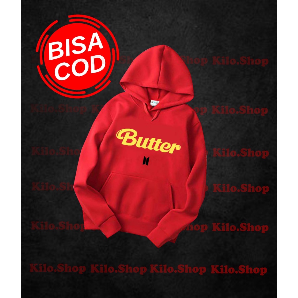SWEATER HOODIE JAKET OVERSIZE ATASAN KPOP BTS NEW ALBUM 2021 BUTTER ARMY