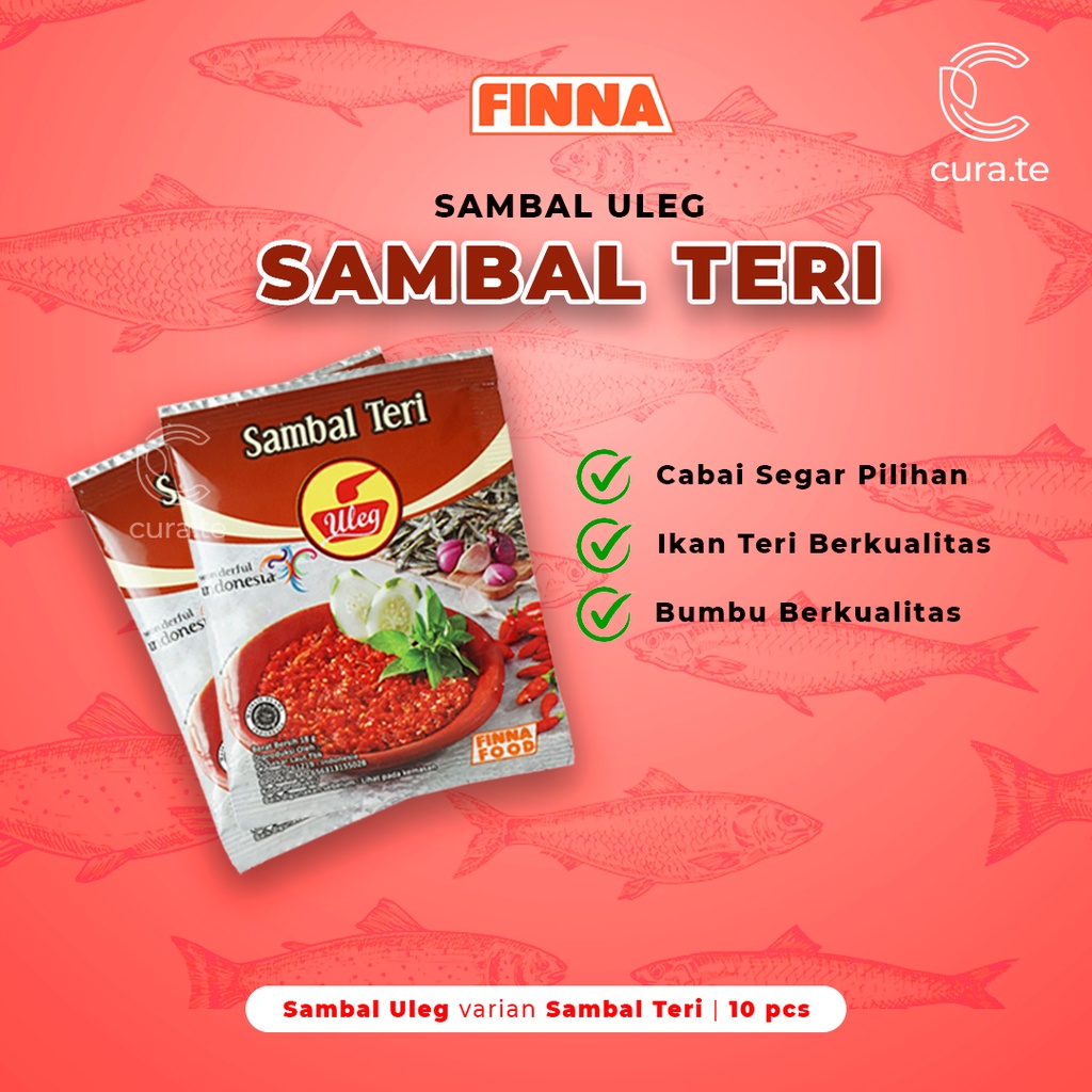 FINNA FOOD SAMBEL ULEG  | SAMBAL TERI KEMIRI TERASI BAWANG IJO PEDAS