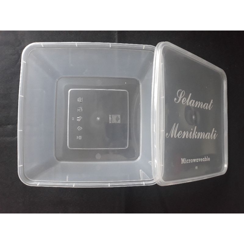 Thinwall Food Container KOTAK 3000ml / Kotak Makanan Persegi 3000ml
