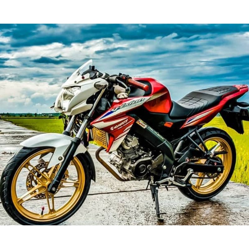 Striping sticker vixion 2014 merah striping new Vixion lighting nvl 2014 merah