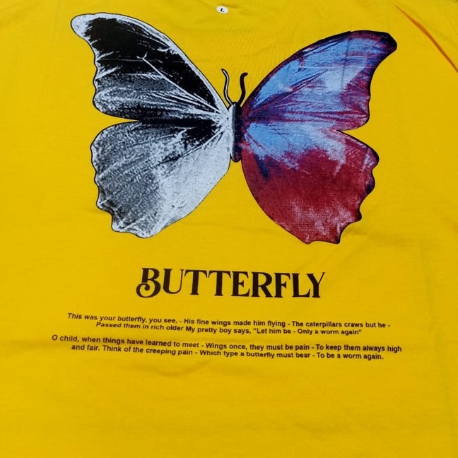 Kaos murah Kaos distro murah baju  distro pria t-shirt murah combed30s NV butterfly