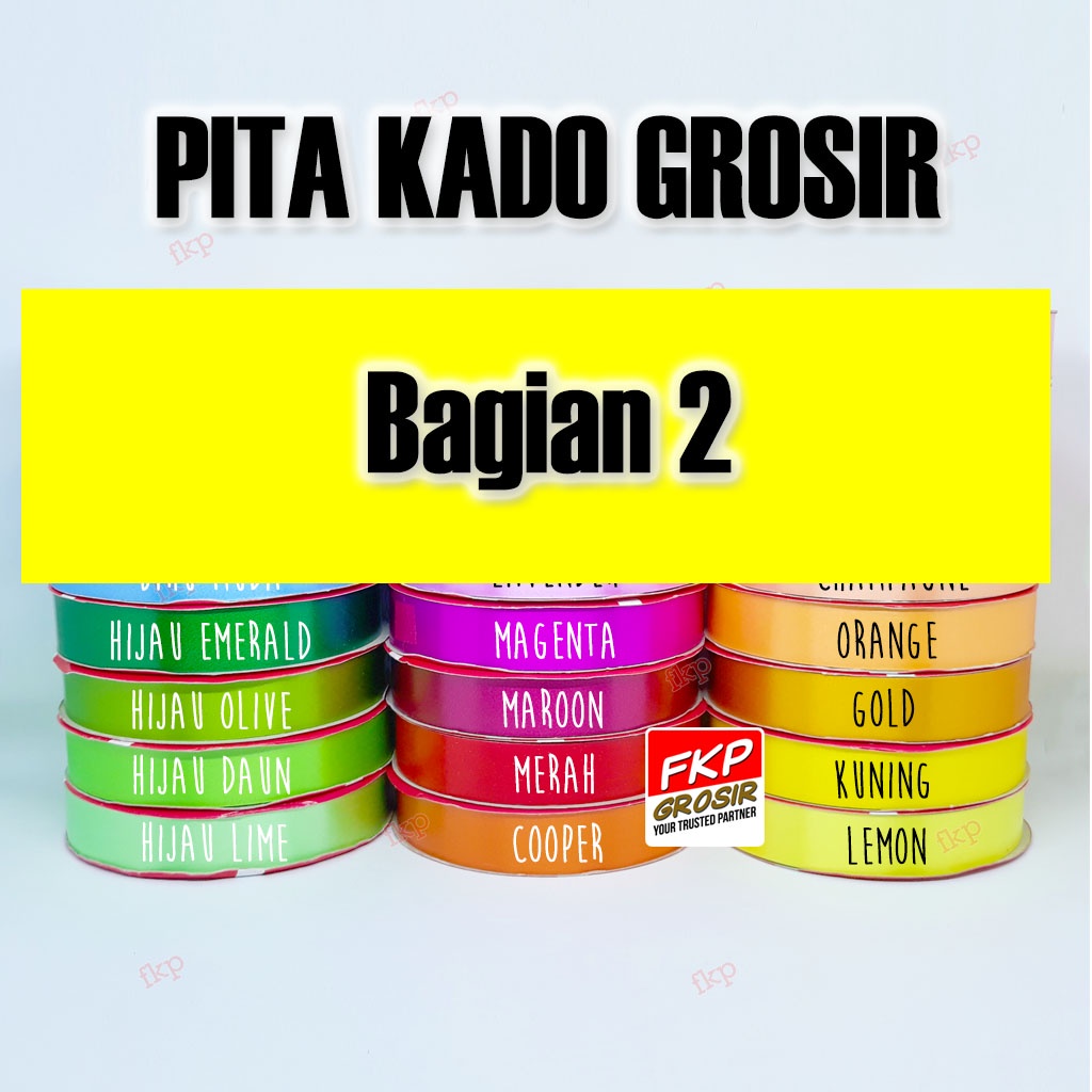 

GROSIR PER 5 ROLL - PITA KADO 2 / PITA JEPANG / PITA PLASTIK 3/4 INCH / PITA 3/4 INCH