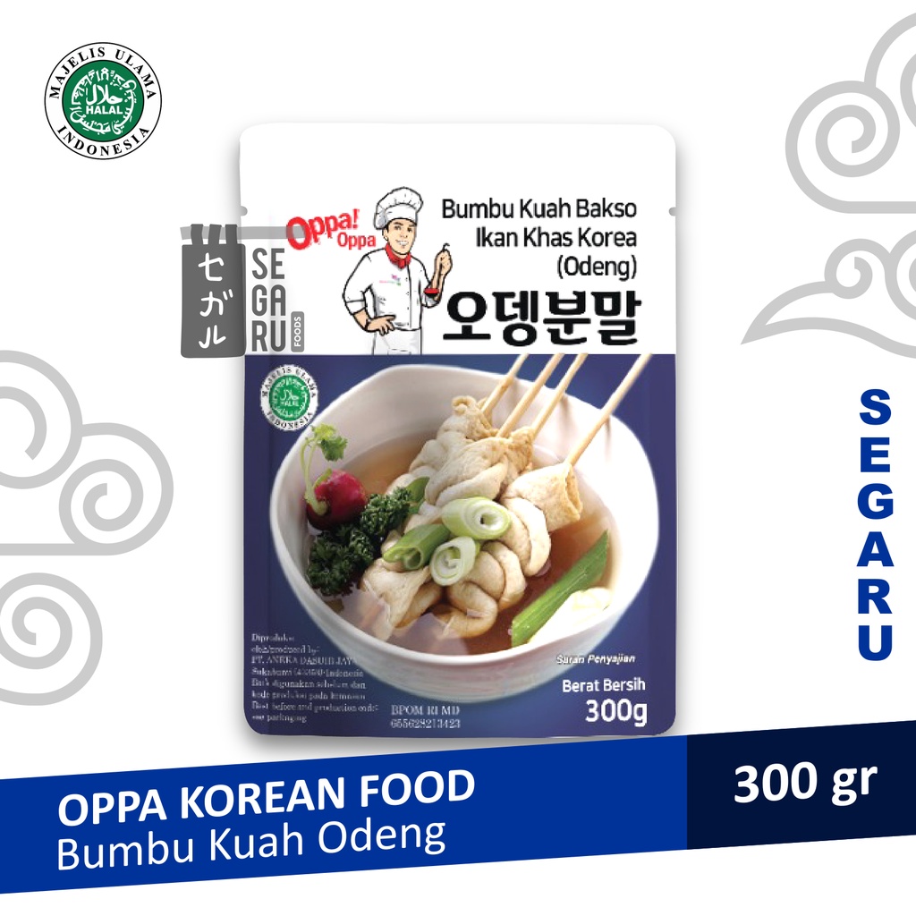 Bumbu Kuah Soup Oden Odeng Eomuk Korean Fish Cake OPPA Halal 300gr