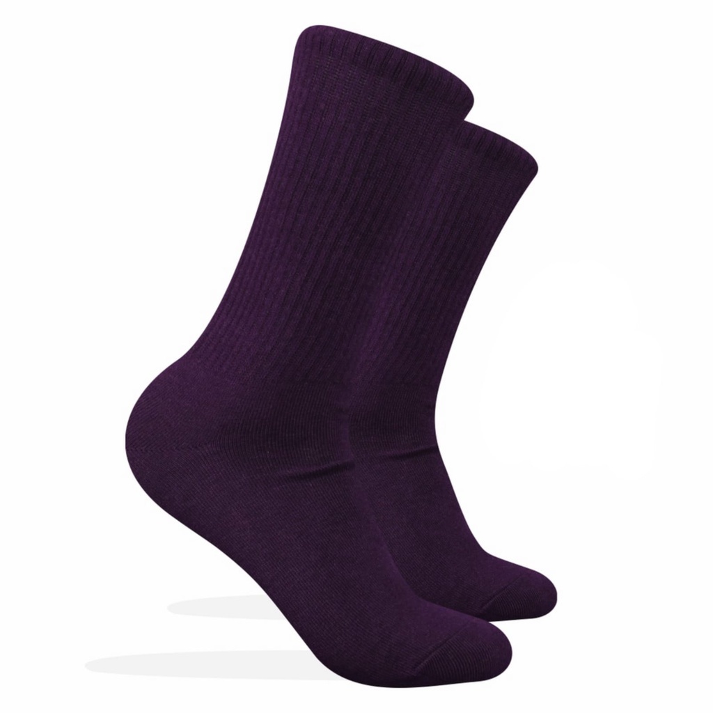 Kaos Kaki Polos Panjang Ungu Tua