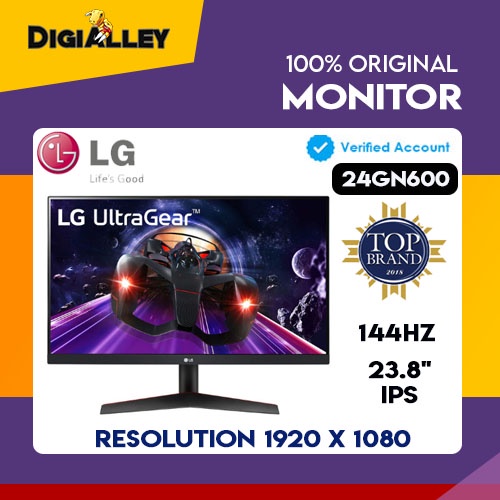 LED Monitor LG 24GN600 23.8" IPS 144Hz Full HD HDMI DP - LG 24GN600-B