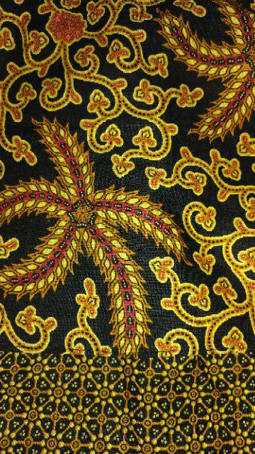 Ms Gamis Batik Sriwedari Maxi Bumil/busui Katun Sogan Manggar Padi