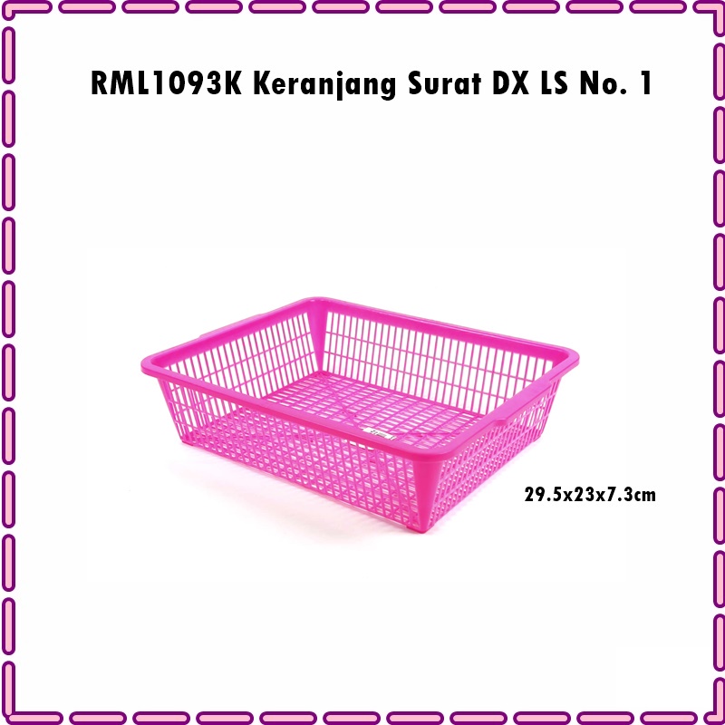 RML1093K Keranjang Surat/Keranjang Serbaguna Warna Warni Cantik LS DX No. 1