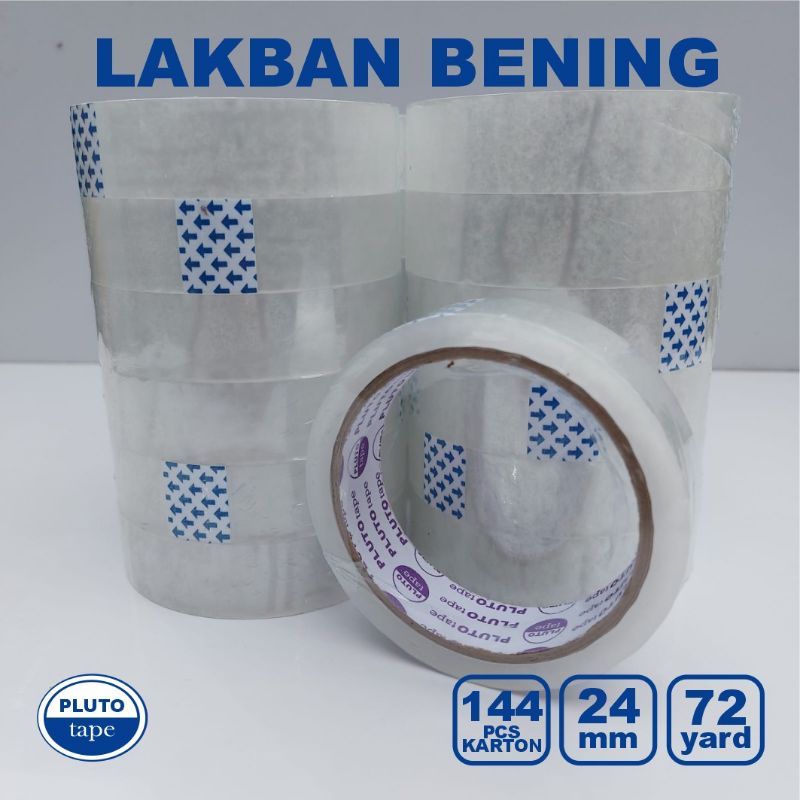 

Lakban Bening 24 mm 72 yard per slot 6 pcs