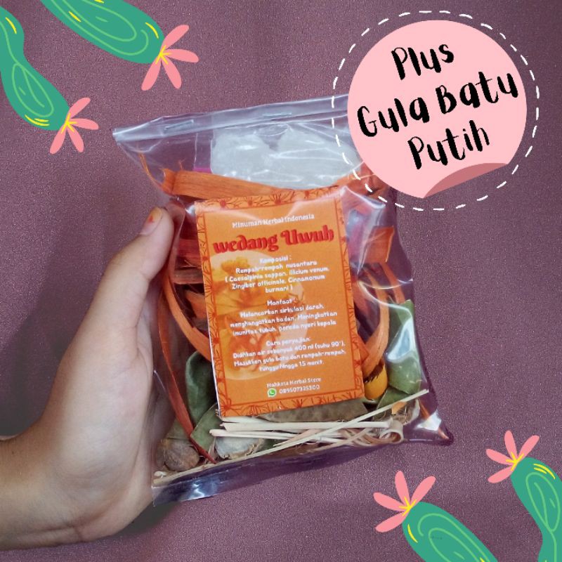 

Wedang Uwuh Plus gula batu