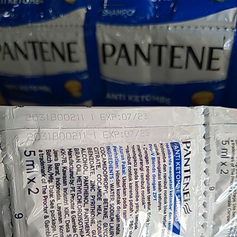 Pantene 24 sachet x 5ml ( 1 renteng )