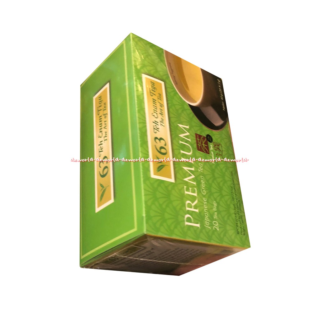 Teh Enam Tiga Premium Teh Hijau Jepang 20Celup Japan Green Tea Teh 63 Premium Japanese Green Tea