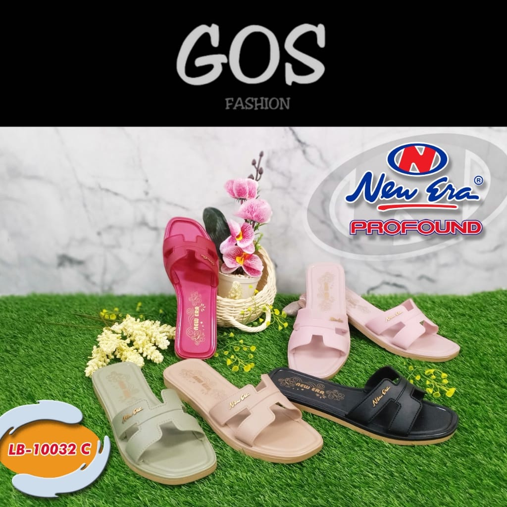 gof NEW ERA LB 10032.B Sandal Selop Wanita Karet Sandal Slop Jelly Sendal Cewek