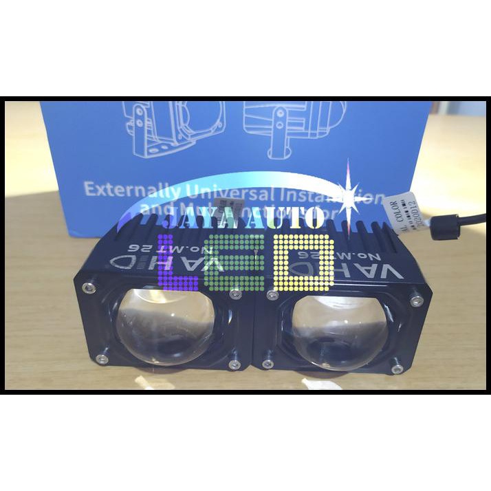 Lampu Tembak Vahid Mt26 | Foglamp Led Vahid | Led Projector 2 Warna