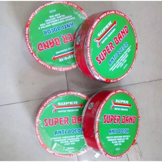 LEM SENG BESAR SUPER BAND FULL  ANTI BOCOR/lem seng super band anti bocor/PENUTUP KEBOCORAN/LEM PERBAIKAN FIBERGLASS / LEM PIPA TALANG GENTENG ATAP TERMURAH BERKUALITAS