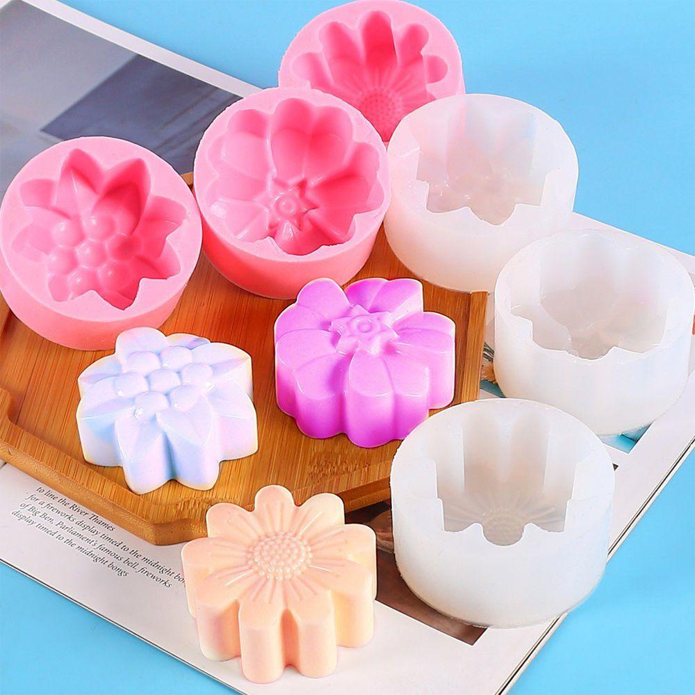 Solighter Candle Mold 3D Kerajinan Tangan Casting Alat Cetakan Kue